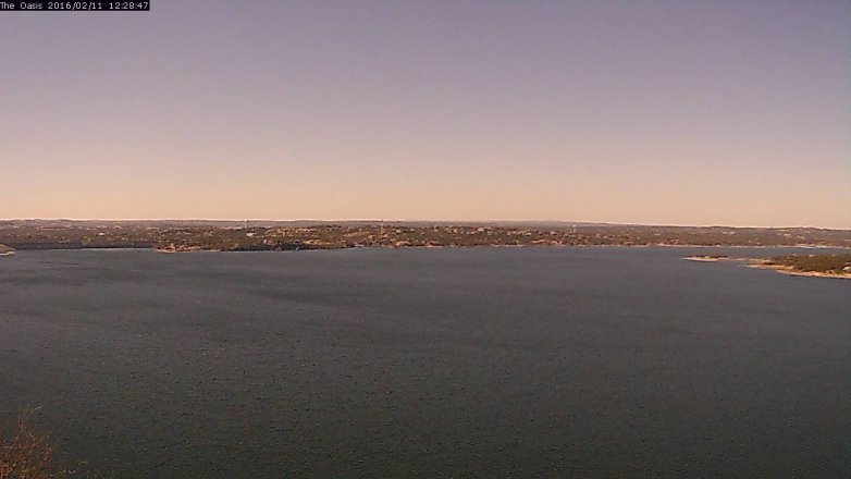 Lake Travis webcam, February 11, 2016 11:35 AM CT