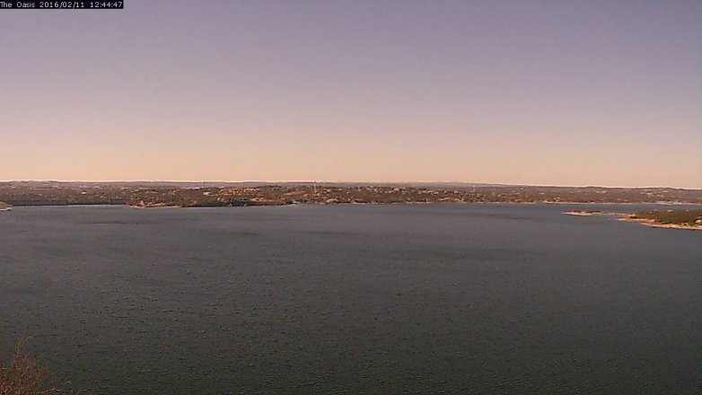 Lake Travis webcam, February 11, 2016 11:50 AM CT