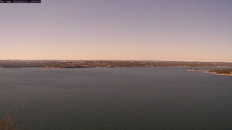Lake Travis webcam, February 11, 2016 12:05 PM CT