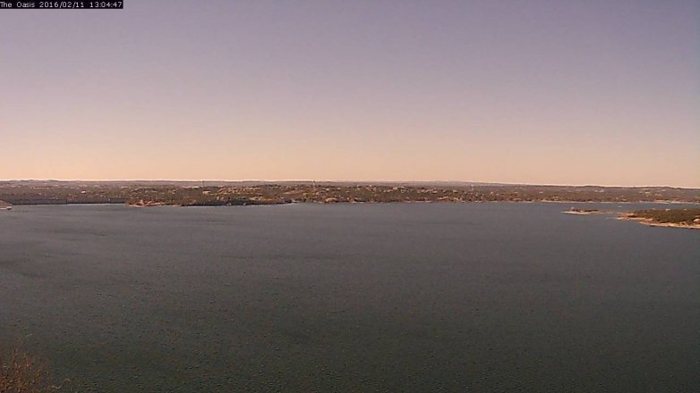 Lake Travis webcam, February 11, 2016 12:10 PM CT