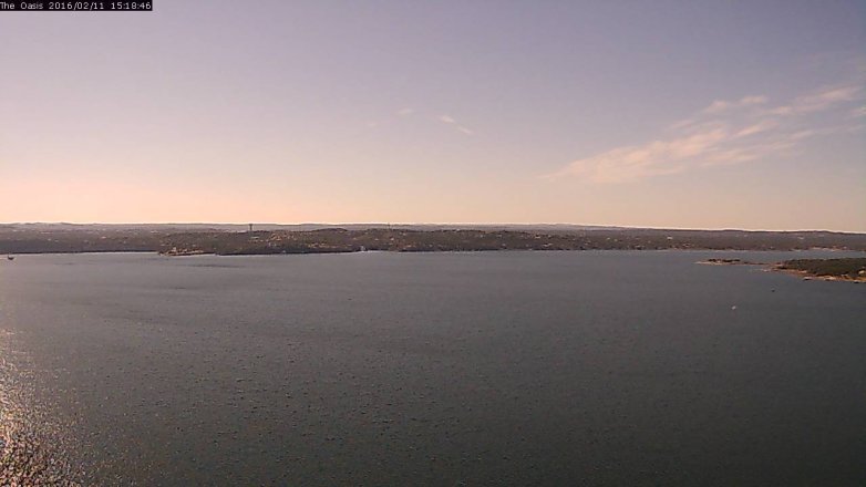 Lake Travis webcam, February 11, 2016 2:25 PM CT