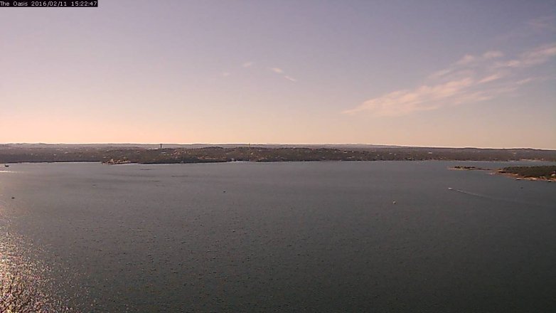 Lake Travis webcam, February 11, 2016 2:30 PM CT
