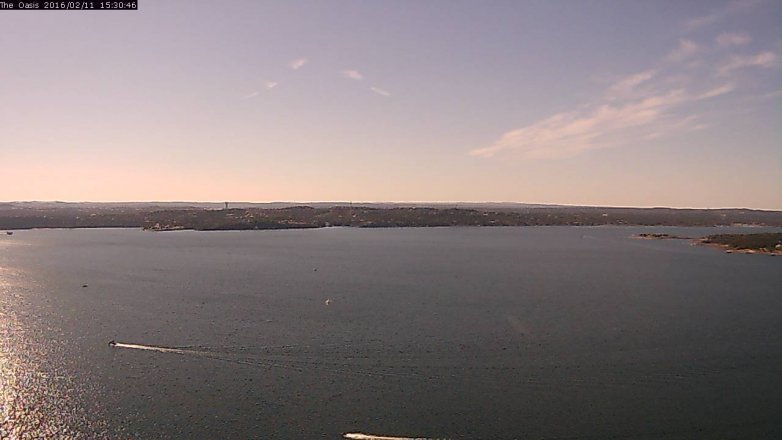 Lake Travis webcam, February 11, 2016 2:35 PM CT