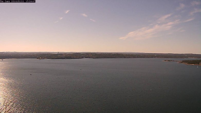 Lake Travis webcam, February 11, 2016 2:40 PM CT