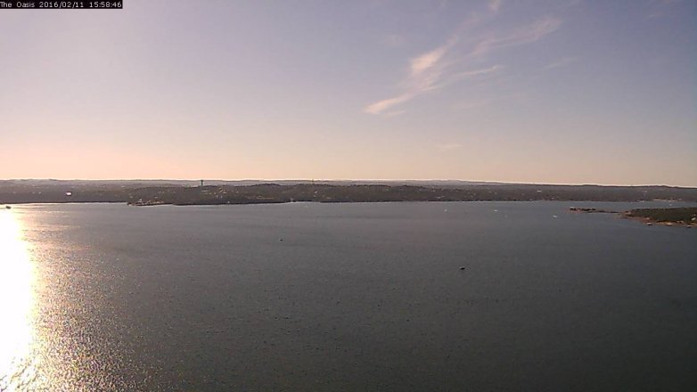 Lake Travis webcam, February 11, 2016 3:05 PM CT