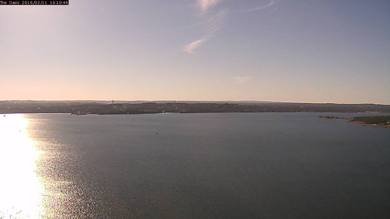 Lake Travis webcam, February 11, 2016 3:15 PM CT