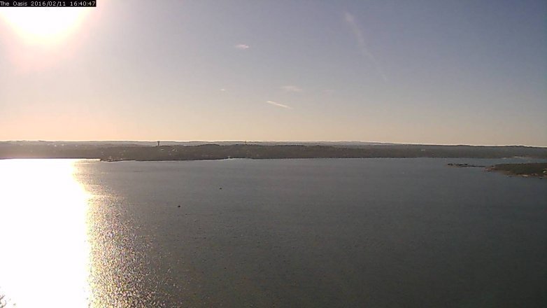 Lake Travis webcam, February 11, 2016 3:45 PM CT