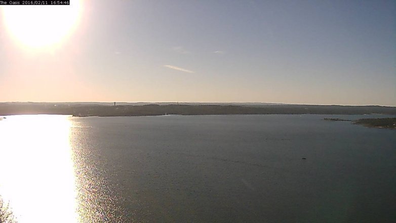 Lake Travis webcam, February 11, 2016 4:00 PM CT