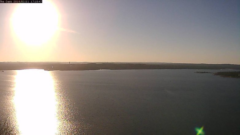 Lake Travis webcam, February 11, 2016 4:25 PM CT