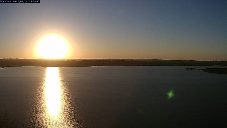 Lake Travis webcam, February 11, 2016 5:05 PM CT