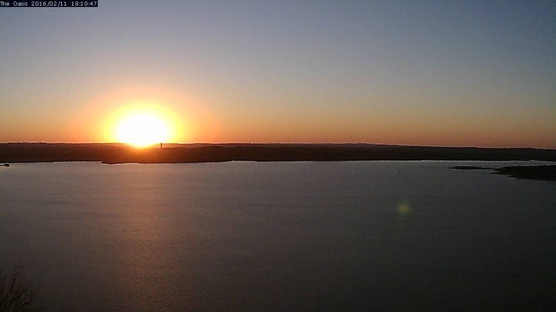 Lake Travis webcam, February 11, 2016 5:20 PM CT