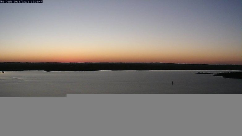 Lake Travis webcam, February 11, 2016 5:35 PM CT
