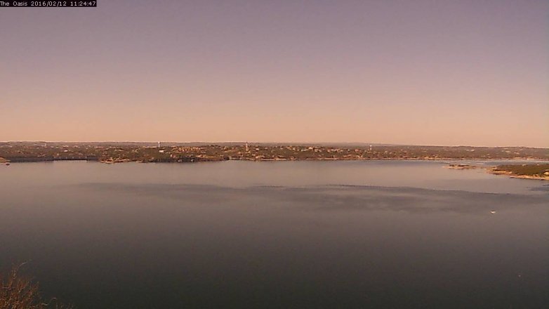 Lake Travis webcam, February 12, 2016 10:30 AM CT