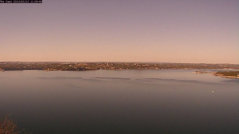 Lake Travis webcam, February 12, 2016 10:35 AM CT