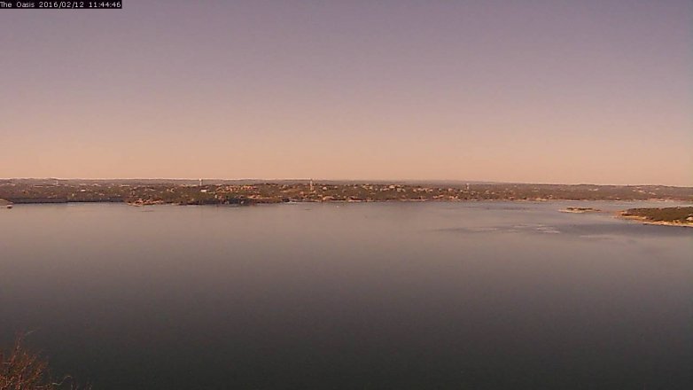 Lake Travis webcam, February 12, 2016 10:50 AM CT