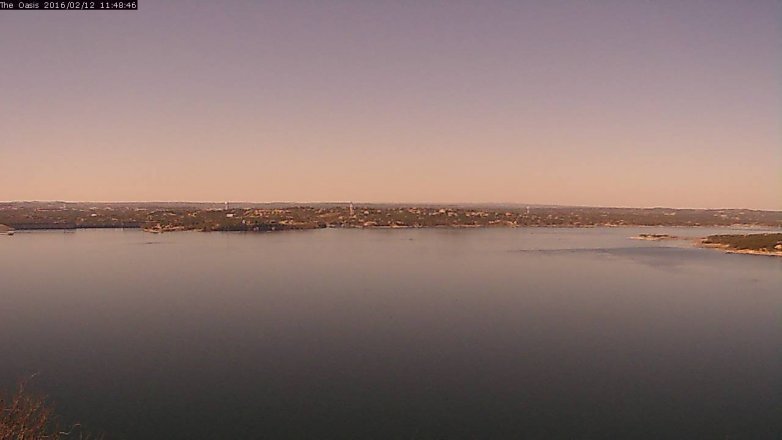 Lake Travis webcam, February 12, 2016 10:55 AM CT