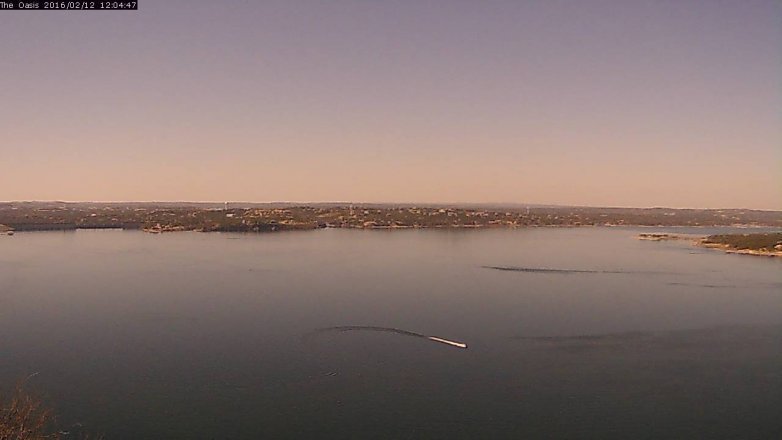 Lake Travis webcam, February 12, 2016 11:10 AM CT