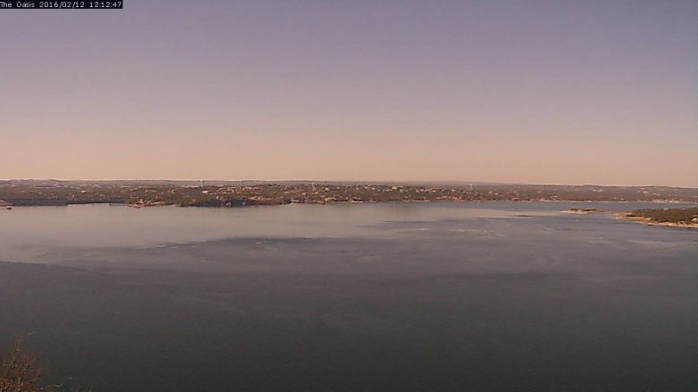 Lake Travis webcam, February 12, 2016 11:20 AM CT