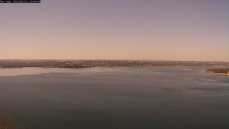 Lake Travis webcam, February 12, 2016 11:25 AM CT