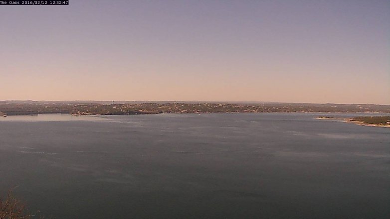 Lake Travis webcam, February 12, 2016 11:40 AM CT