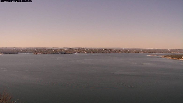 Lake Travis webcam, February 12, 2016 11:45 AM CT