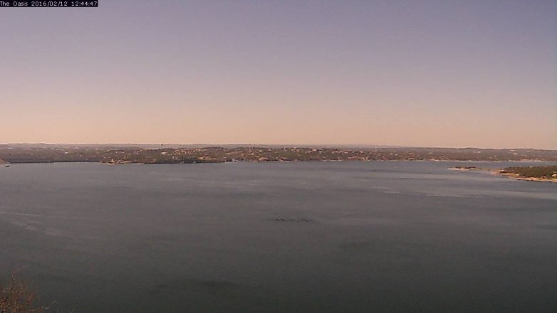 Lake Travis webcam, February 12, 2016 11:50 AM CT