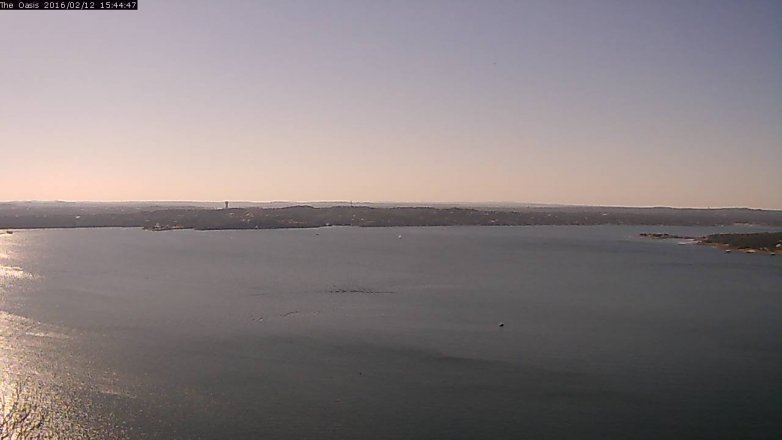 Lake Travis webcam, February 12, 2016 2:50 PM CT