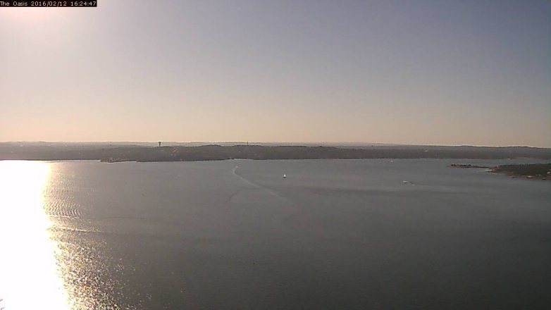 Lake Travis webcam, February 12, 2016 3:30 PM CT