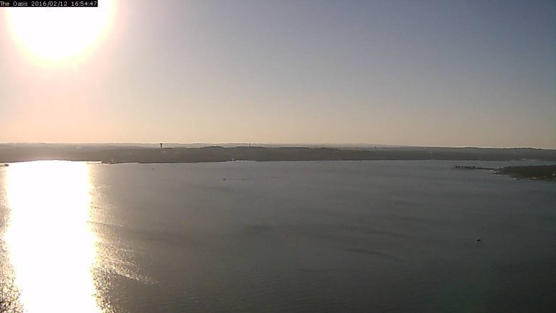 Lake Travis webcam, February 12, 2016 4:00 PM CT