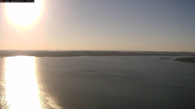 Lake Travis webcam, February 12, 2016 4:10 PM CT
