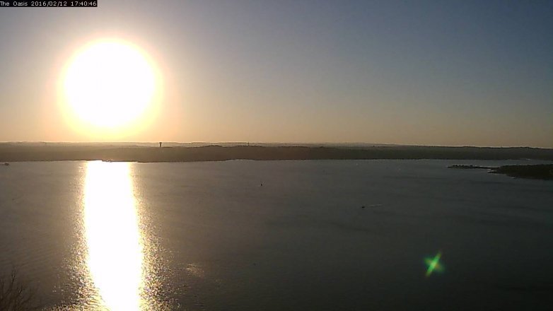 Lake Travis webcam, February 12, 2016 4:45 PM CT