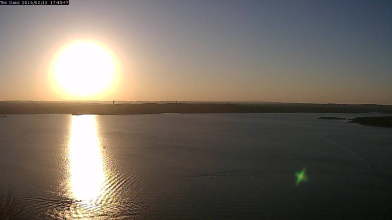 Lake Travis webcam, February 12, 2016 4:55 PM CT