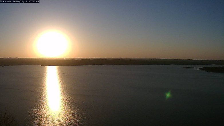 Lake Travis webcam, February 12, 2016 5:05 PM CT