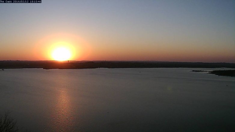 Lake Travis webcam, February 12, 2016 5:15 PM CT