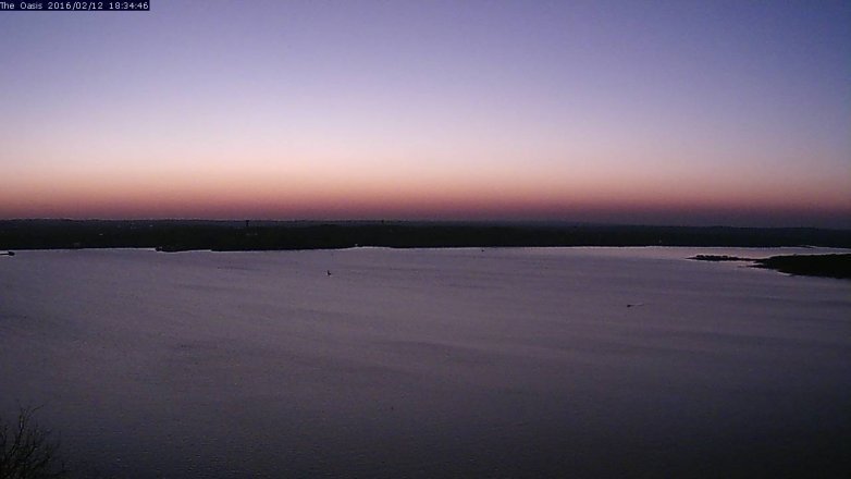 Lake Travis webcam, February 12, 2016 5:40 PM CT