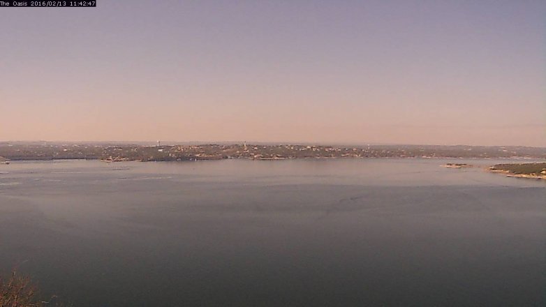 Lake Travis webcam, February 13, 2016 10:50 AM CT
