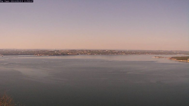 Lake Travis webcam, February 13, 2016 10:55 AM CT