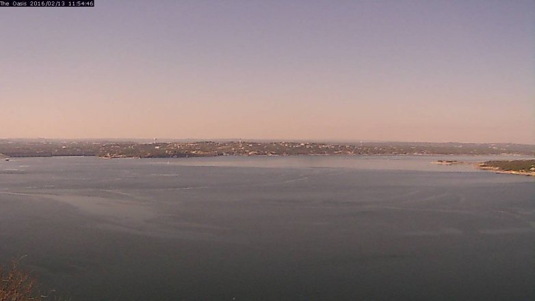 Lake Travis webcam, February 13, 2016 11:00 AM CT