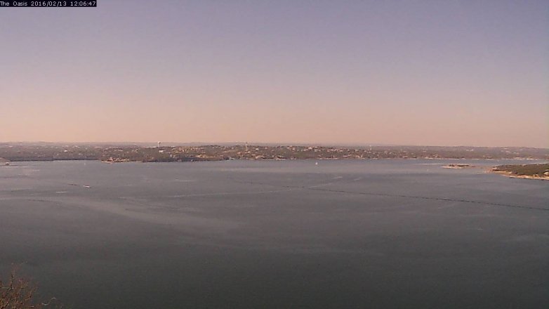 Lake Travis webcam, February 13, 2016 11:10 AM CT