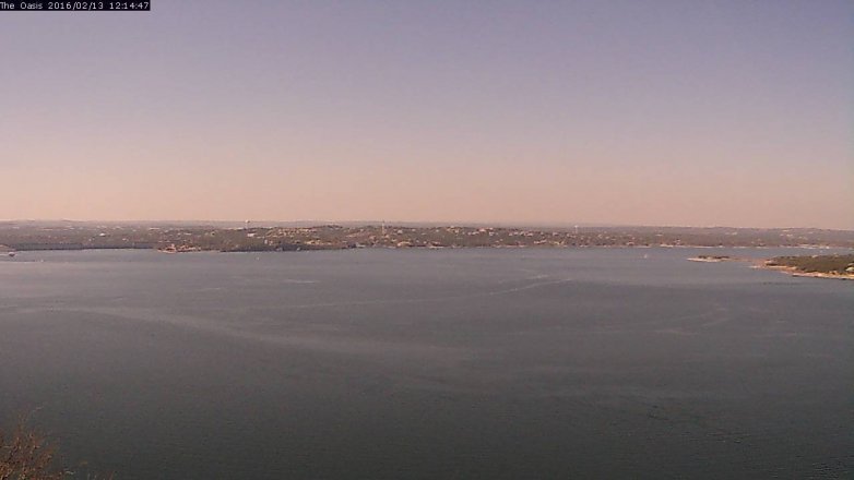 Lake Travis webcam, February 13, 2016 11:20 AM CT