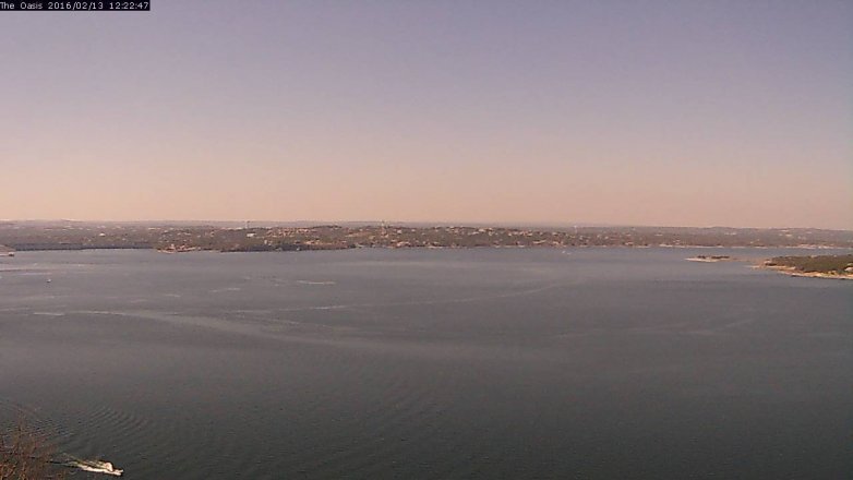 Lake Travis webcam, February 13, 2016 11:30 AM CT