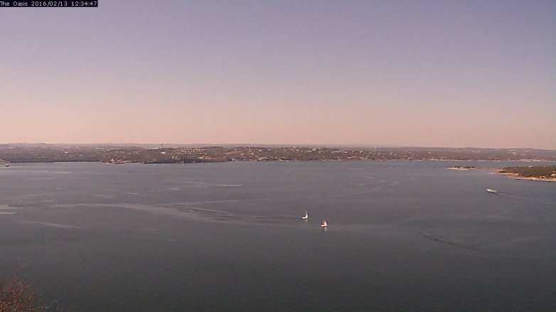 Lake Travis webcam, February 13, 2016 11:40 AM CT