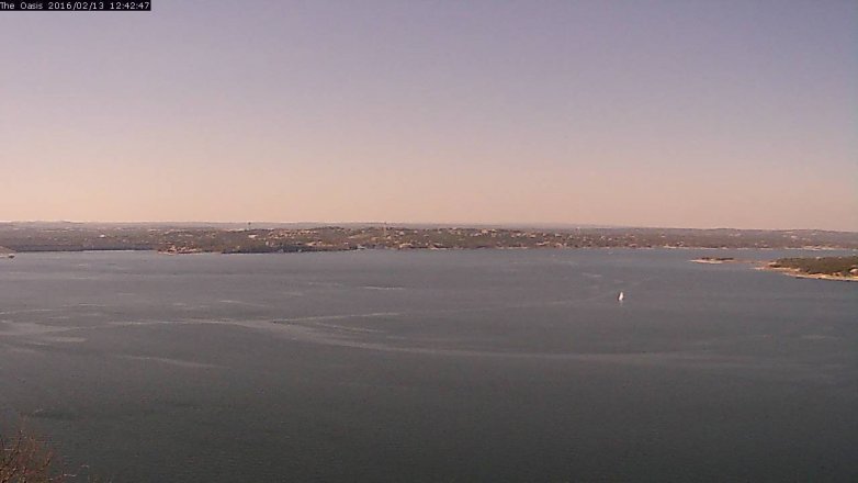 Lake Travis webcam, February 13, 2016 11:50 AM CT