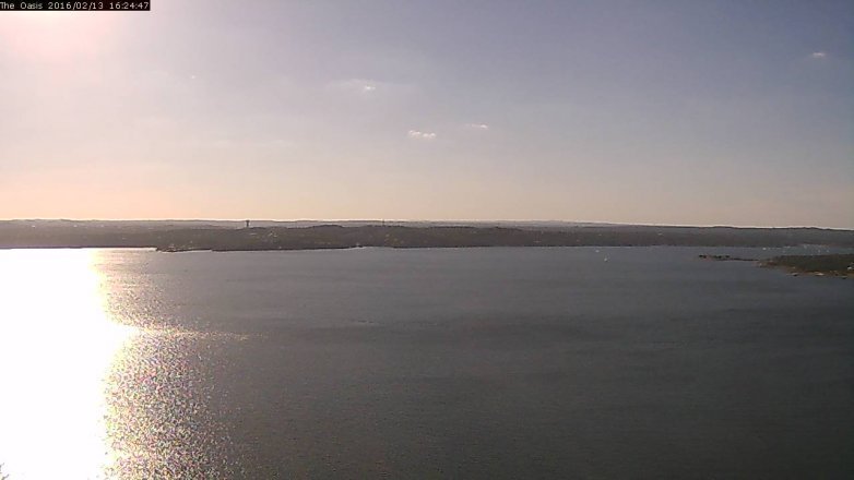 Lake Travis webcam, February 13, 2016 3:30 PM CT