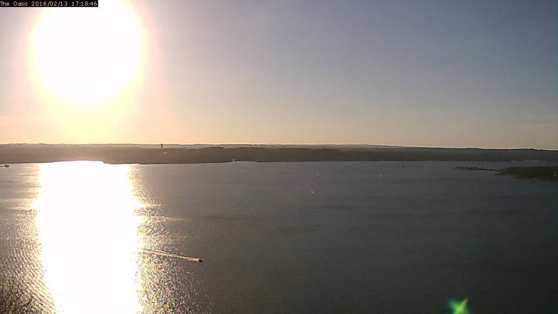 Lake Travis webcam, February 13, 2016 4:25 PM CT