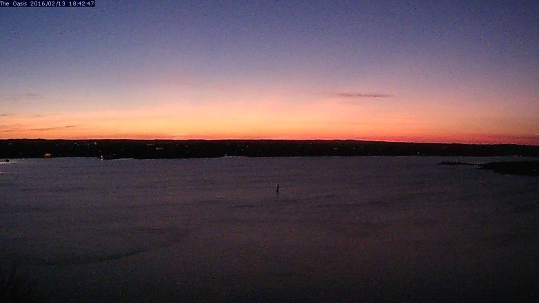 Lake Travis webcam, February 13, 2016 5:50 PM CT