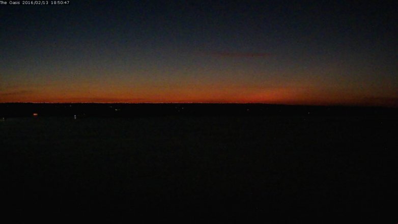 Lake Travis webcam, February 13, 2016 5:55 PM CT