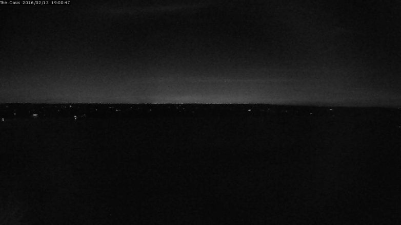 Lake Travis webcam, February 13, 2016 6:05 PM CT