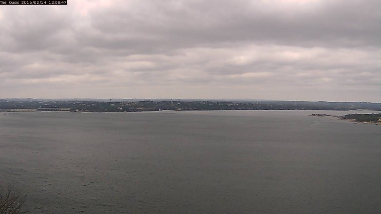 Lake Travis webcam, February 14, 2016 11:15 AM CT