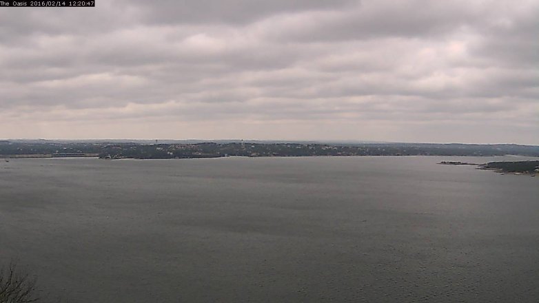 Lake Travis webcam, February 14, 2016 11:25 AM CT